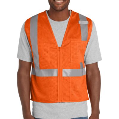Ansi 107 Class 2 Mesh Zippered Vest Thumbnail