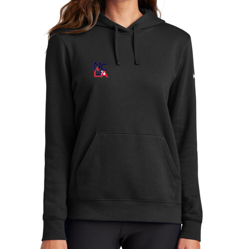 NCLA - Ladies Club Fleece Sleeve Swoosh Pullover Hoodie Thumbnail